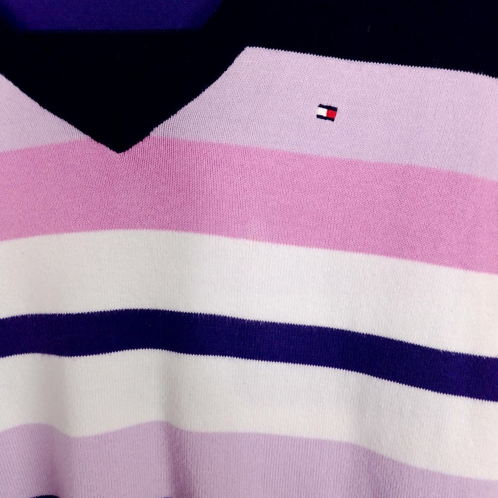 Tommy Hilfiger Multi Colored Striped Sweater (S) - Picture 3 of 10